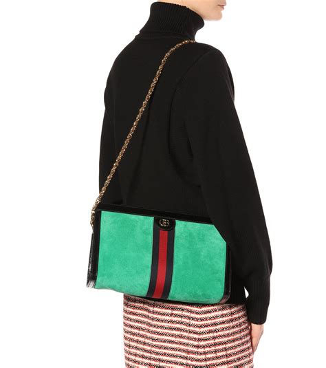 emerald green gucci purse|gucci ophidia suede.